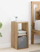 vidaXL Нощно шкафче Дъб 255 x 22 x 495 см Инженерна дървесина