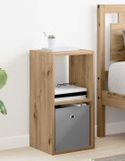vidaXL Нощно шкафче Дъб 305 x 27 x 595 см Инженерна дървесина