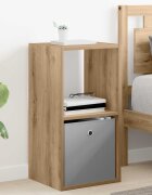 vidaXL Нощно шкафче Дъб 35 x 32 x 685 см Инженерна дървесина
