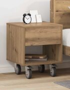 vidaXL Нощно шкафче Дъб 405 x 40 x 48 см Инженерна дървесина