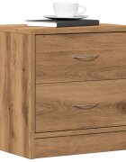 vidaXL Нощно шкафче дъб артизан 40x30x40 см инженерно дърво