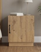 vidaXL Нощно шкафче Дъб артизан 43 x 345 x 47 см Инженерна дървесина