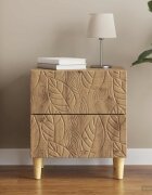 vidaXL Нощно шкафче Дъб артизан 43 x 345 x 48 см Инженерна дървесина