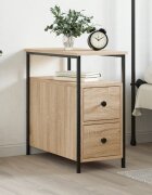 vidaXL Нощно шкафче дъб сонома 30x60x60 см инженерно дърво