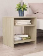 vidaXL Нощно шкафче дъб сонома 40x30x40 см инженерно дърво