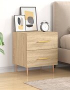 vidaXL Нощно шкафче дъб сонома 40x35x475 см инженерно дърво