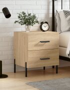 vidaXL Нощно шкафче дъб сонома 40x35x475 см инженерно дърво