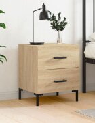 vidaXL Нощно шкафче дъб сонома 40x35x475 см инженерно дърво