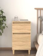vidaXL Нощно шкафче дъб сонома 40x35x70 см