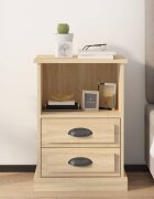 vidaXL Нощно шкафче дъб сонома 43x36x60 см