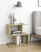 vidaXL Нощно шкафче дъб сонома 50x30x515 см инженерно дърво