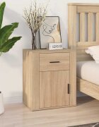vidaXL Нощно шкафче дъб сонома 50x36x60 см инженерно дърво