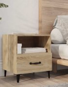 vidaXL Нощно шкафче дъб сонома инженерно дърво