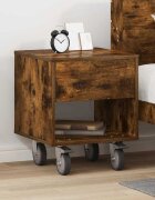 vidaXL Нощно шкафче Димян дъб 405 x 40 x 48 см Инженерна дървесина