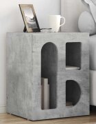 vidaXL Нощно шкафче ELST 2 бр. Циментено сиво 40 x 35 x 50 см