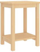 vidaXL Нощно шкафче естествен 35x30x47 см бор масив