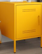 vidaXL Нощно шкафче горчица жълто 36x39x505 см стомана