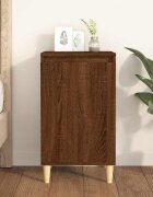 vidaXL Нощно шкафче кафяв дъб 40x35x70 см инженерно дърво