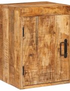 vidaXL Нощно шкафче Кафяво 35 x 33 x 48 см Солидно мангово дърво