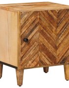 vidaXL Нощно шкафче Кафяво 40 x 33 x 46 cm Солидно мангово дърво