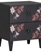 vidaXL Нощно шкафче Кафяво 40 x 33 x 46 cm Солидно мангово дърво