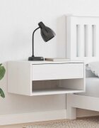 vidaXL Нощно шкафче Кафяво с восъчно покритие 50 x 325 x 24 см