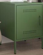 vidaXL Нощно шкафче маслиненозелено 36x39x505 см стомана