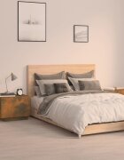 vidaXL Нощно шкафче опушен дъб 100x35x40 см инженерно дърво