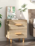 vidaXL Нощно шкафче опушен дъб 40x35x475 см