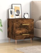 vidaXL Нощно шкафче опушен дъб 40x35x475 см инженерно дърво