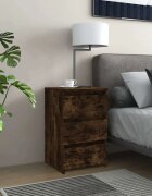 vidaXL Нощно шкафче опушен дъб 40x35x625 см инженерно дърво