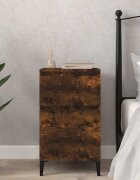 vidaXL Нощно шкафче опушен дъб 40x35x70 см