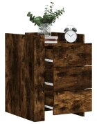 vidaXL Нощно шкафче опушен дъб 45x50x65 см инженерно дърво