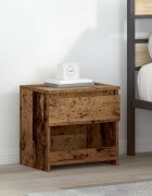 vidaXL Нощно шкафче от старо дърво 40x30x39 cm Инженерна дървесина