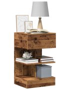 vidaXL Нощно шкафче от старо дърво 40x35x65 cm Инженерна дървесина