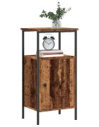 vidaXL Нощно шкафче от старо дърво 41x31x80 cm Инженерна дървесина