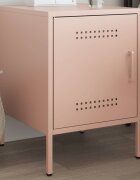vidaXL Нощно шкафче розово 36x39x505 см стомана
