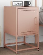 vidaXL Нощно шкафче розово 36x39x605 см стомана