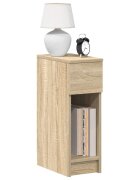 vidaXL Нощно шкафче с чекмедже дъб сонома 20x36x60 см