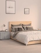 vidaXL Нощно шкафче сив сонома 100x35x40 см инженерно дърво