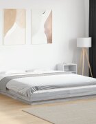 vidaXL Нощно шкафче сив сонома 150x200 см инженерно дърво
