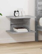 vidaXL Нощно шкафче Сив Сонома 40 x 30 x 25 см Инженерна дървесина