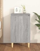 vidaXL Нощно шкафче сив сонома 40x35x70 см инженерно дърво