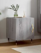 vidaXL Нощно шкафче сив сонома 40x40x50 см инженерно дърво