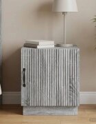 vidaXL Нощно шкафче Сив Сонома 43 x 345 x 47 см Инженерна дървесина