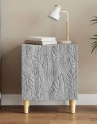 vidaXL Нощно шкафче Сив Сонома 43 x 345 x 50 см Инженерна дървесина