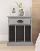 vidaXL Нощно шкафче сив сонома 43x36x50 см