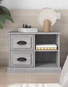 vidaXL Нощно шкафче сив сонома 60x355x45 см