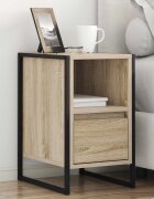 vidaXL Нощно шкафче Сонома 395 x 30 x 50 см Инженерна дървесина