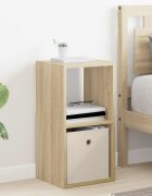 vidaXL Нощно шкафче Сонома дъб 305 x 27 x 595 см Инженерна дървесина